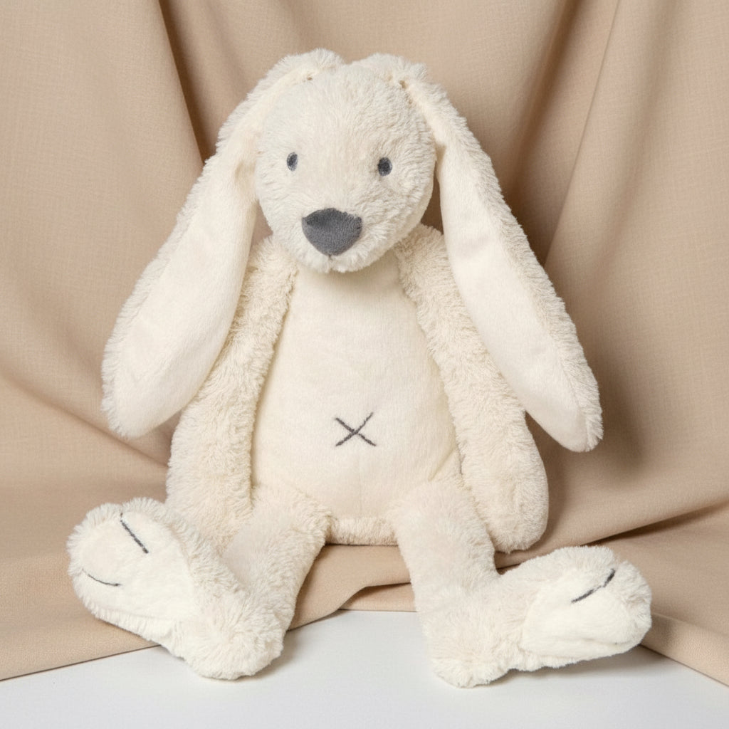 Ivory Rabbit Richie Plush – Soft Baby Plushie, Cuddly Stuffed Rabbit Toy