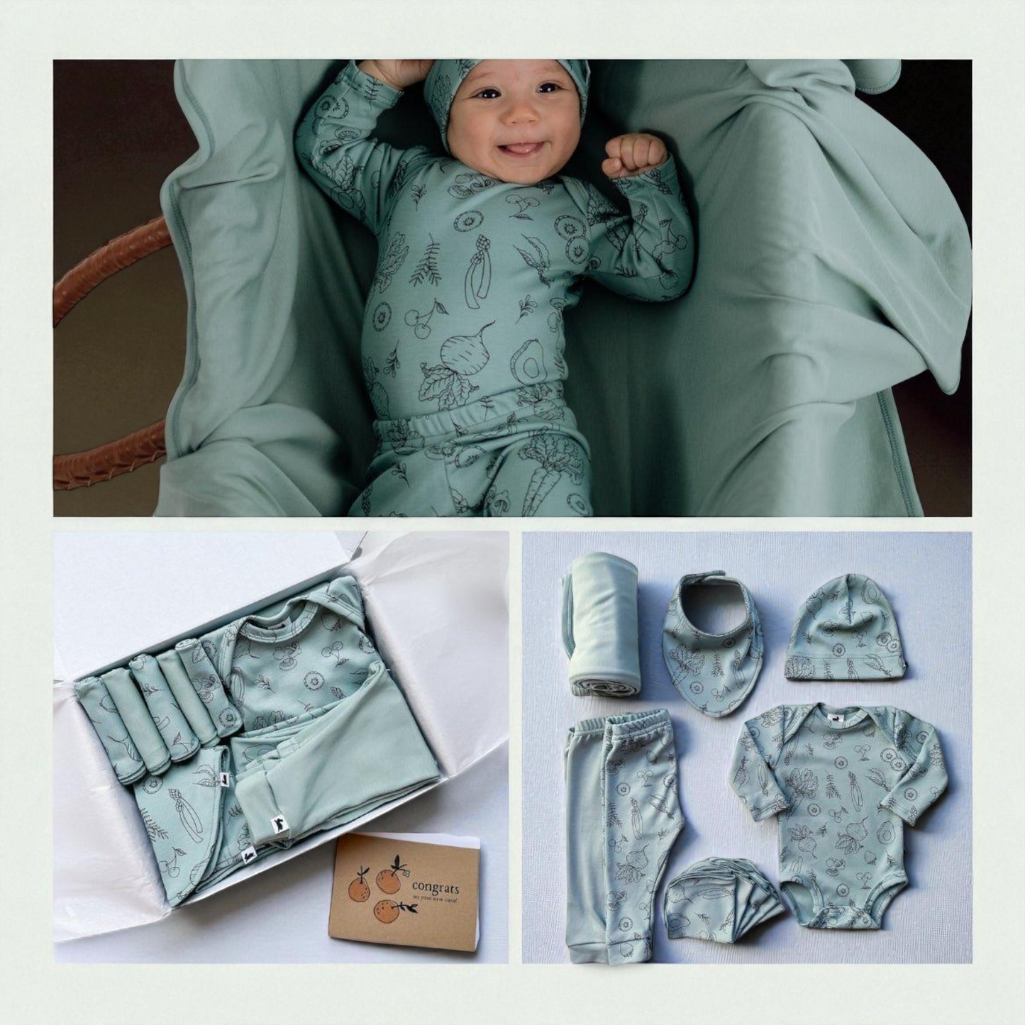Bamboo Baby Gift Box – Organic Baby Clothes | Cozy Newborn Outfit Set