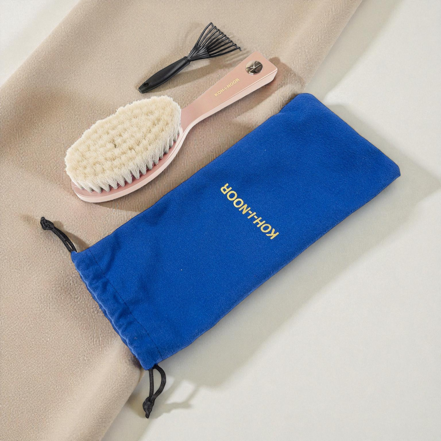 Goat Bristle Baby Brush – Soft Pastel Natural Bristle With Ergonomic Handle