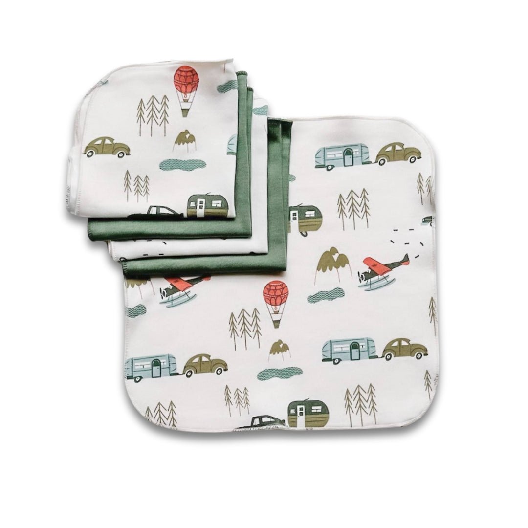 Bamboo Baby Washcloths – Soft Cotton Bamboo Blend | Gentle Baby Wipes Pack of 5