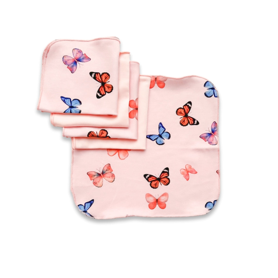 Bamboo Baby Washcloths – Soft Cotton Bamboo Blend | Gentle Baby Wipes Pack of 5