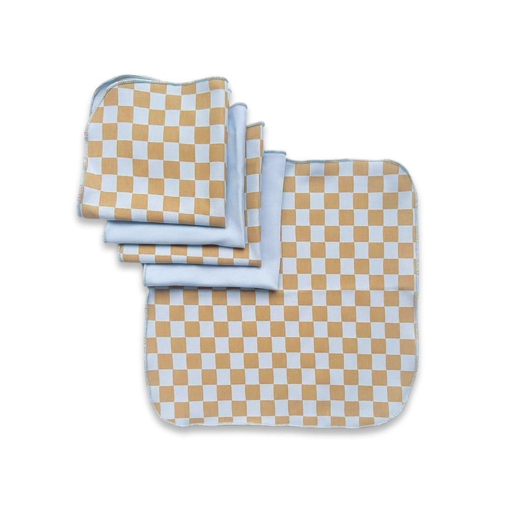 Bamboo Baby Washcloths – Soft Cotton Bamboo Blend | Gentle Baby Wipes Pack of 5