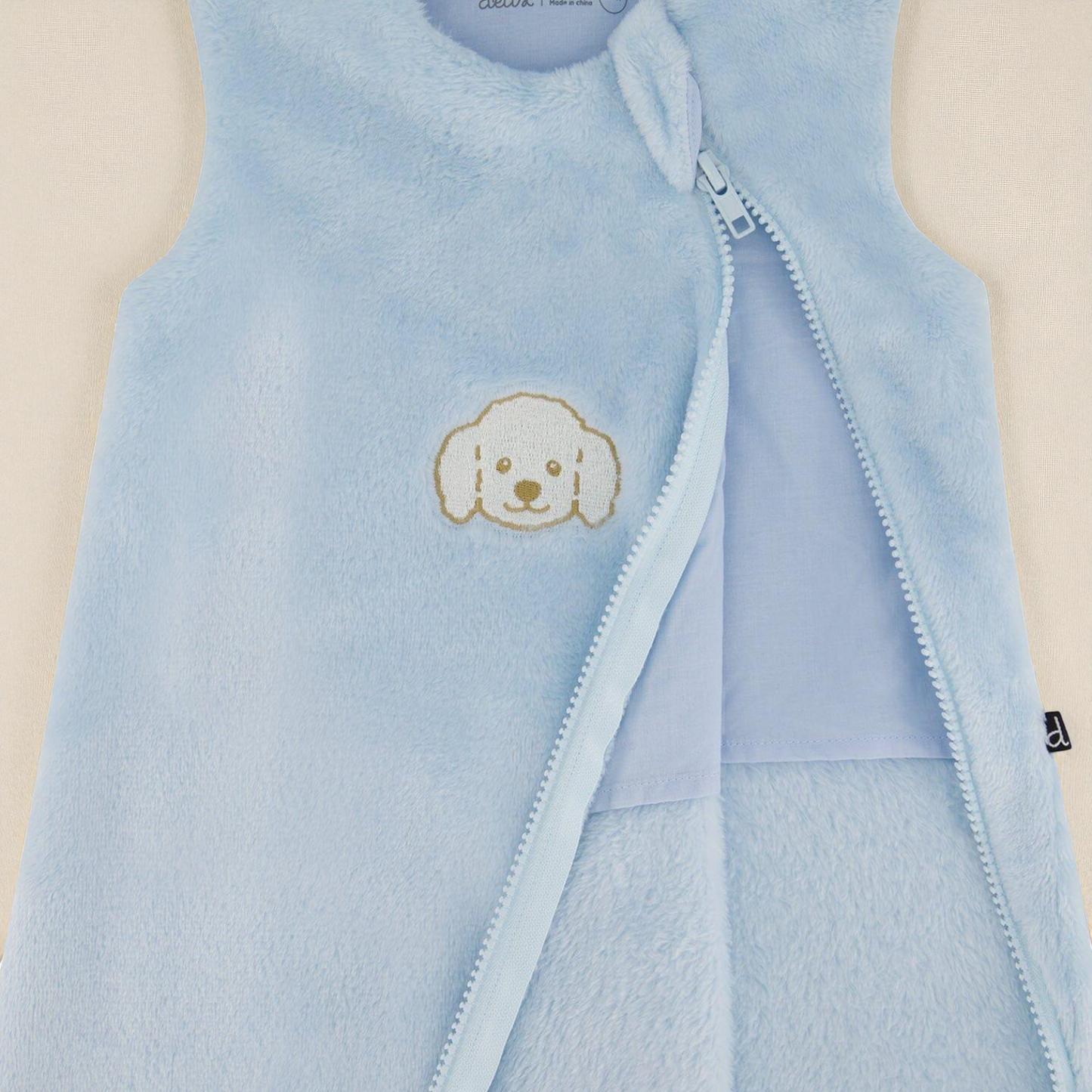Plush Sleep Sack – Warm Baby Sleepwear With Cotton Lining & Easy Zipper Closure