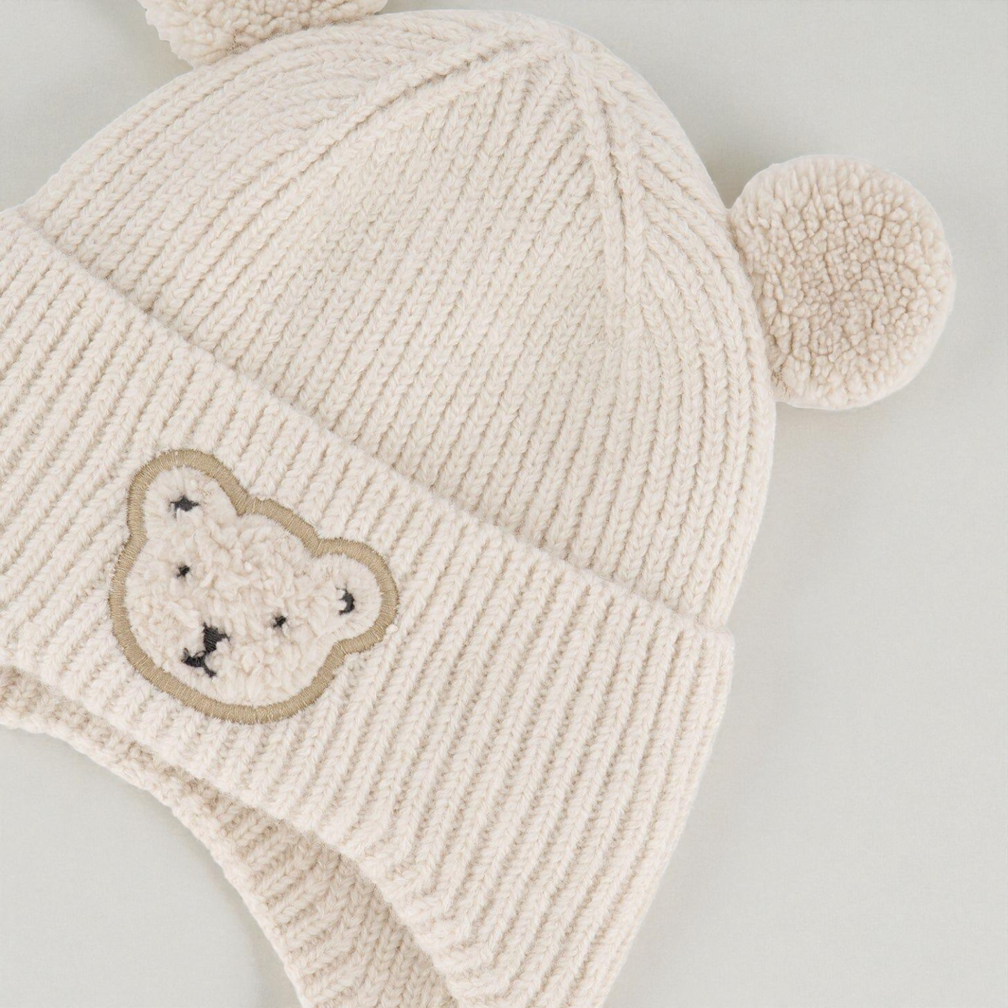 Baby Winter Knit Hat | Soft Sherpa Lined Baby Cap With Ear Flap For Cozy Comfort