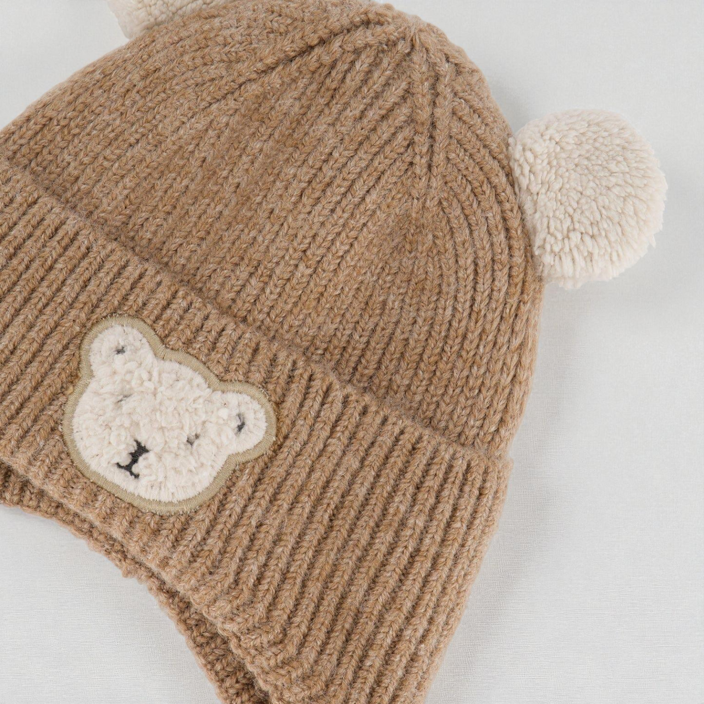 Baby Winter Knit Hat – Cozy Lined Baby Hat With Sherpa Ears & Ear Flaps