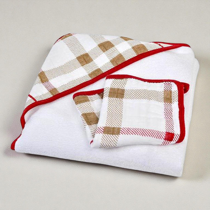 Hooded Cotton Towel - Toddler Hooded Towel & Soft Cotton Washcloth Set