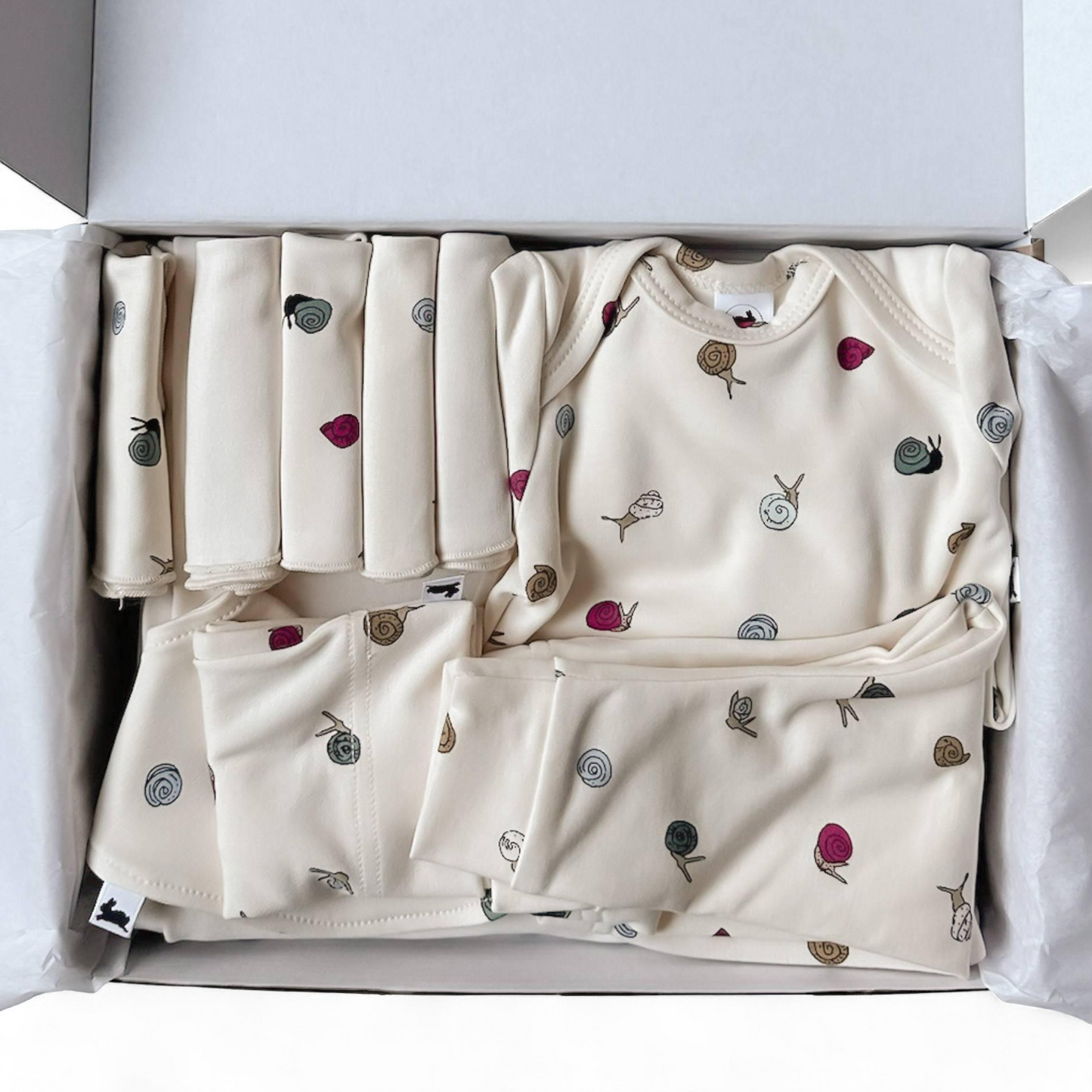 Bamboo Baby Gift Box – Organic Baby Clothes, Soft Leggings & Cozy Swaddle Essentials