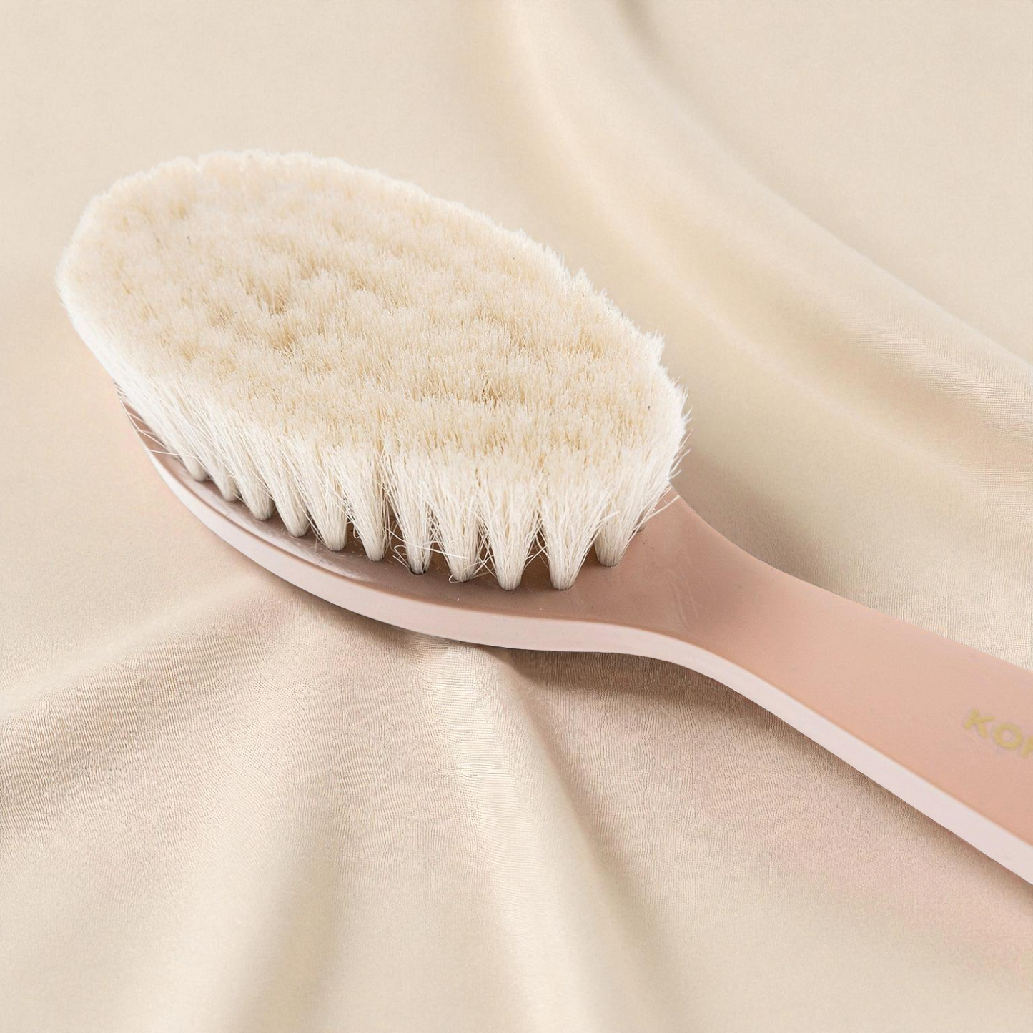 Goat Bristle Baby Brush – Soft Pastel Natural Bristle With Ergonomic Handle