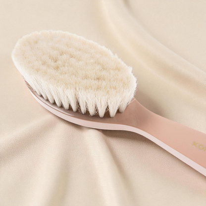 Goat Bristle Baby Brush – Soft Pastel Natural Bristle With Ergonomic Handle