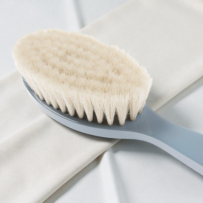 Goat Bristle Baby Brush – Soft Pastel Natural Bristle With Ergonomic Handle
