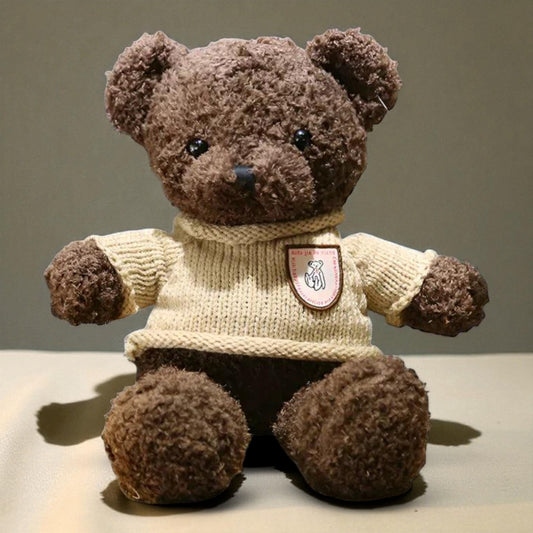 Jumper Teddy Bear – Soft Cotton Plush Doll with Cute Sweater | Kids Plush Toy