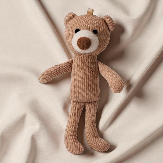 Plush Teddy Bear Toy – Soft Dog Toy with Animal Pattern Plush Design for All Breeds