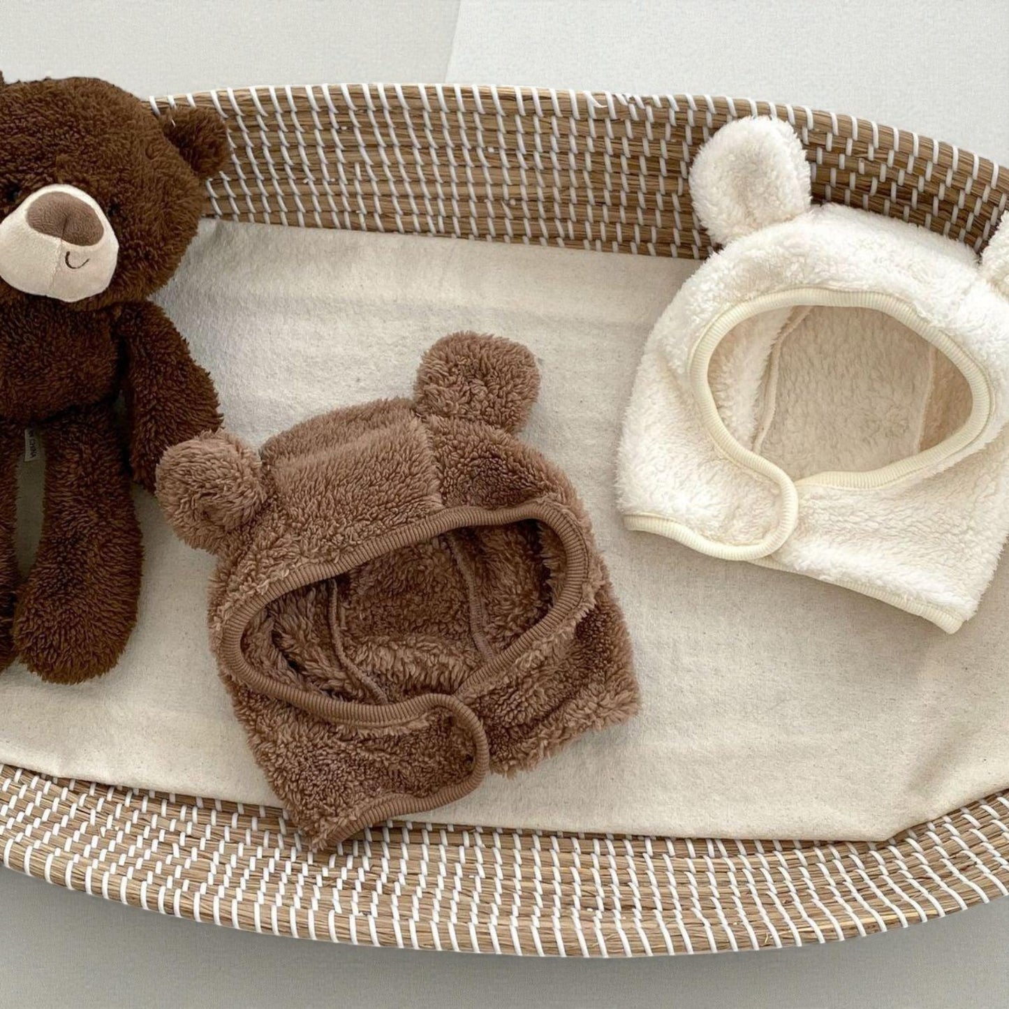 Baby Unisex Romper – Cozy Plush Infant Long Sleeve Teddy Bear Outfit