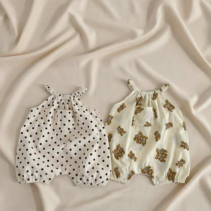 Baby Summer Romper - Breathable Cotton Infant Romper With Printed Patterns