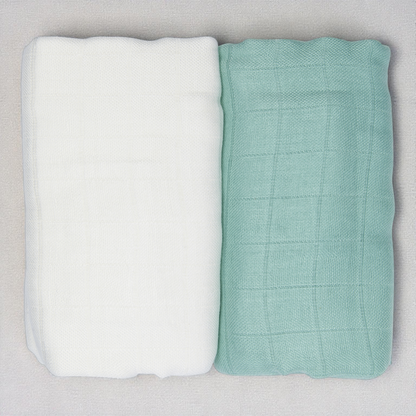 Bamboo Muslin Blanket – Soft Breathable Baby Swaddle With Hypoallergenic Fabric Set