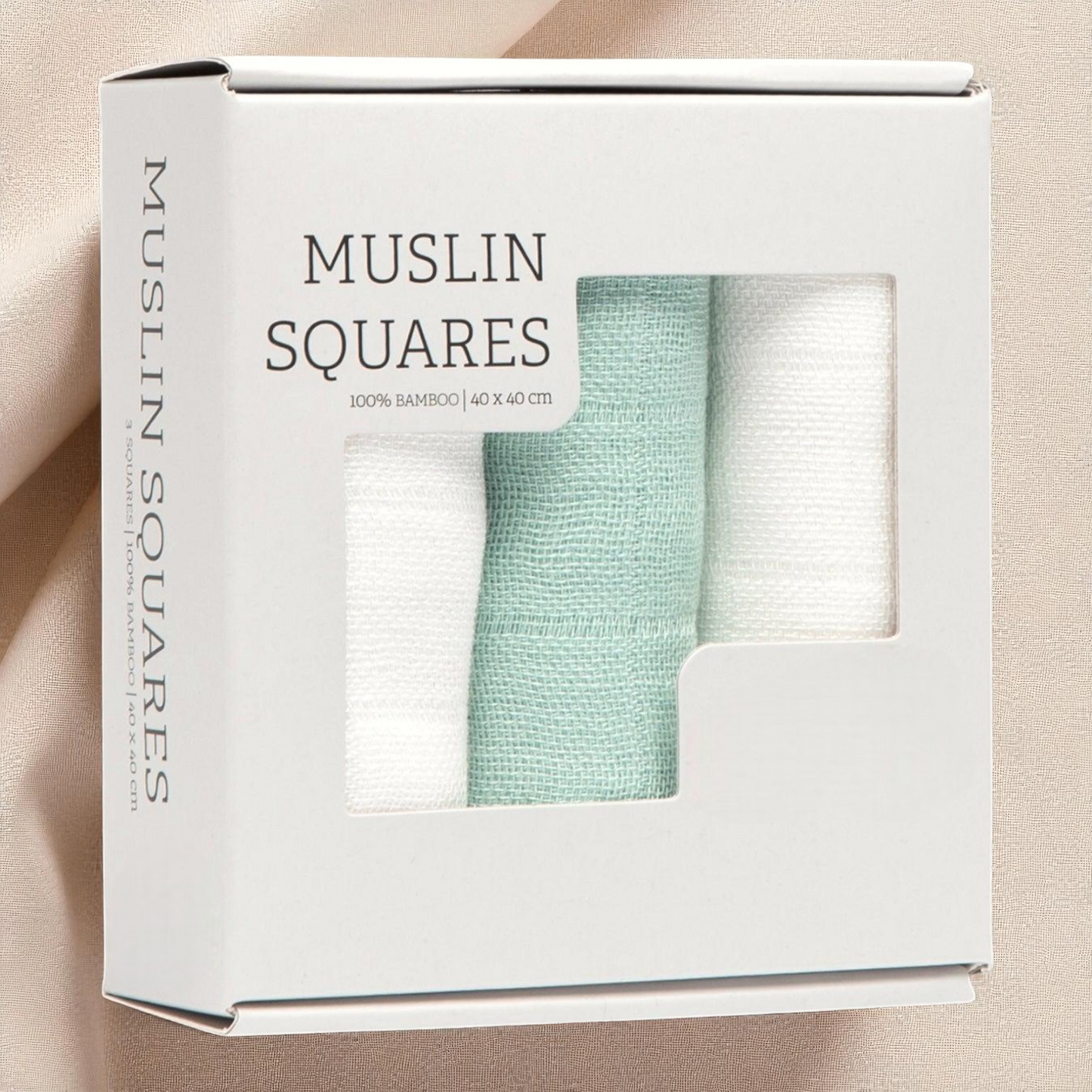 Bamboo Muslin Squares – Soft Absorbent Baby Burp Cloths | Hypoallergenic Baby Care Essentials