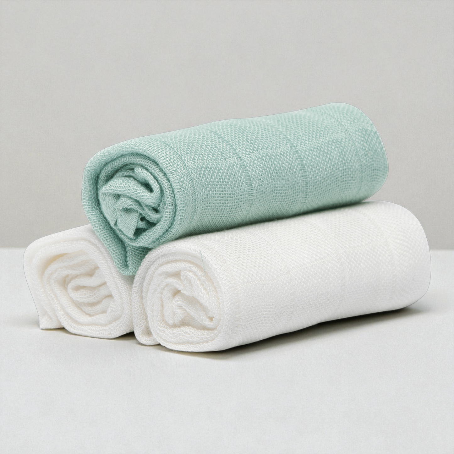 Bamboo Muslin Blanket Set – Soft Hypoallergenic Muslin Baby Wraps | Organic Fabric