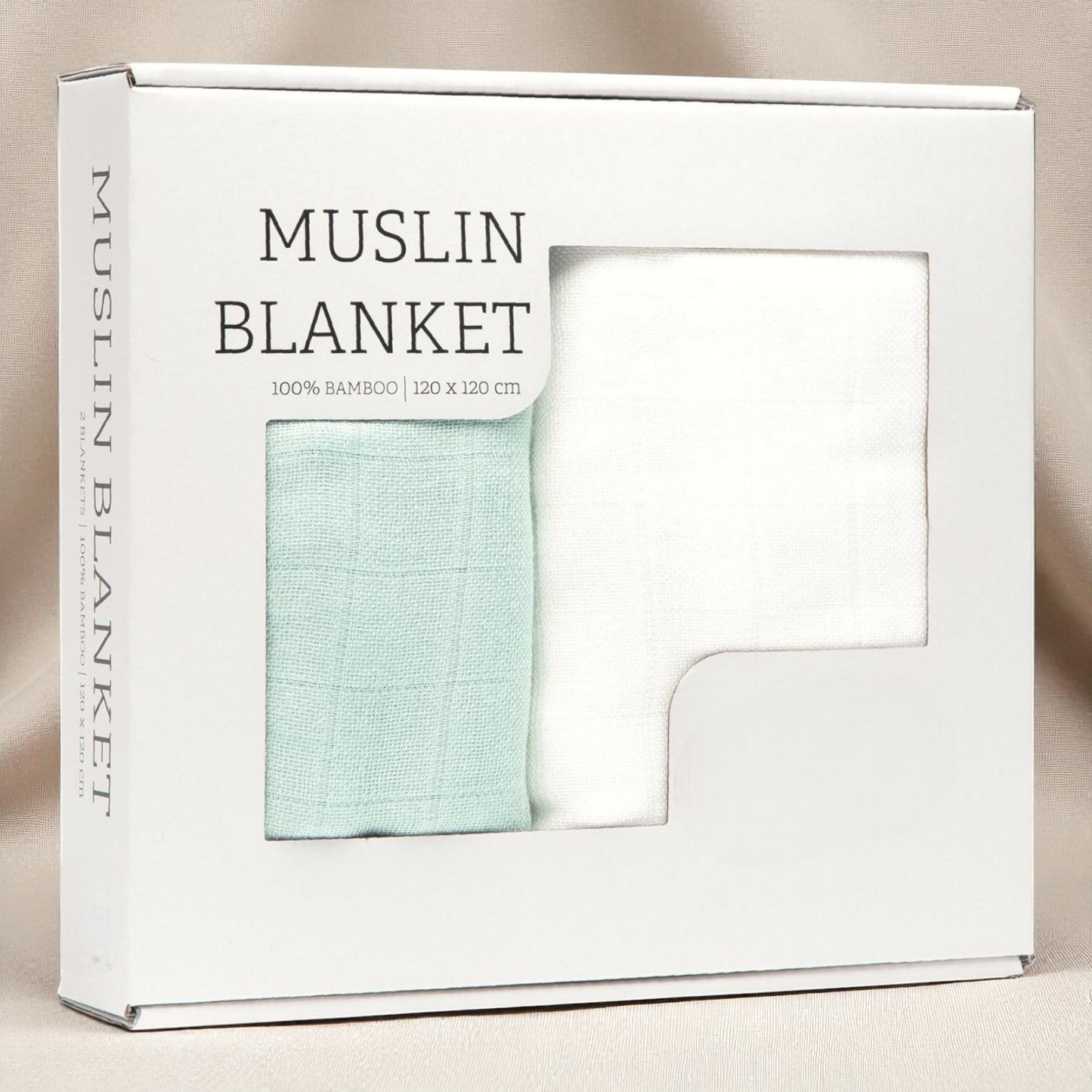 Bamboo Muslin Blanket – Soft Breathable Baby Swaddle With Hypoallergenic Fabric Set