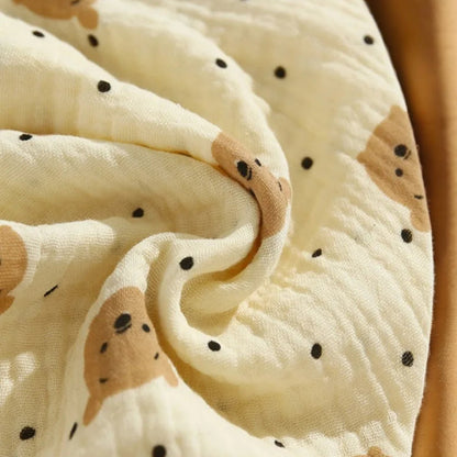 Bandana Bib Children - Soft Cotton Muslin Baby Drool Bib with Easy Snap Fastener