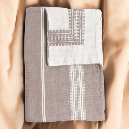 Reversible Baby Blanket – Organic Cotton Double Sided Soft Infant Throw