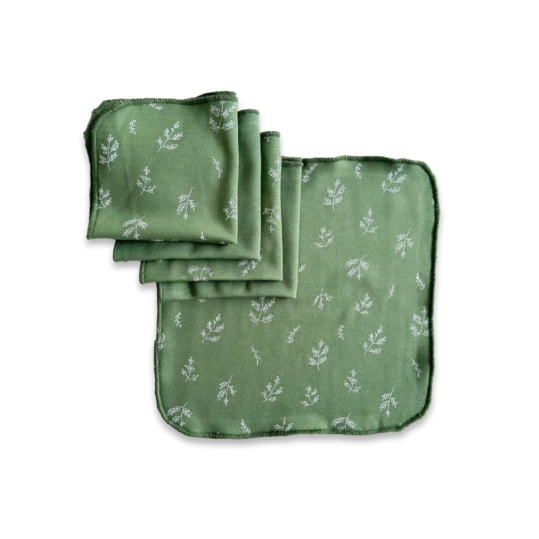 Bamboo Baby Washcloths – Soft Cotton Bamboo Blend | Gentle Baby Wipes Pack of 5