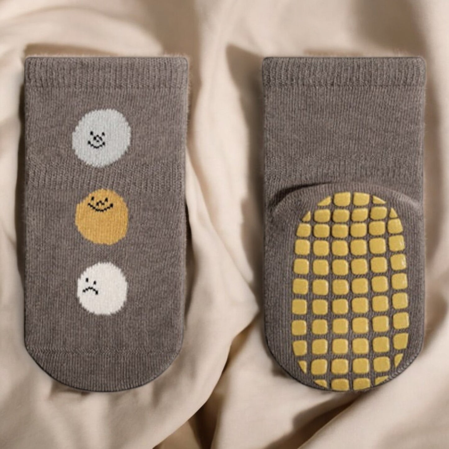 Baby Thermal Socks - Breathable Cartoon Patchwork Non Slip Socks for Toddlers