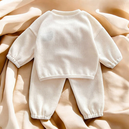 Baby Bear Combo Set – Unisex Infant Bear Head Design Long Sleeve Pants Outfit