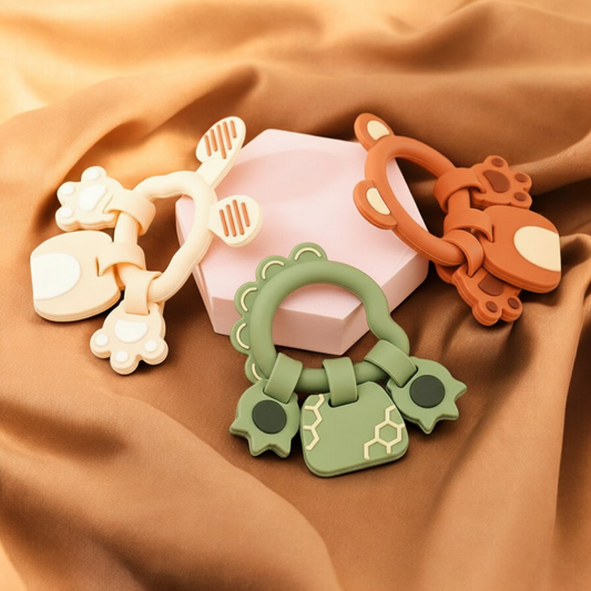 Silicone Teething Sticks – Baby Teething Toys | Teddy Bear Soothing Chew Stick