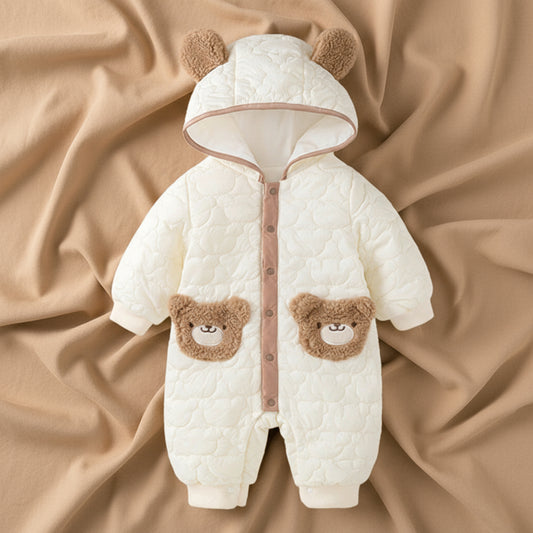 Baby Romper – Unisex Single-Breasted Cartoon Baby Jumpsuit With Soft Breathable Fabric